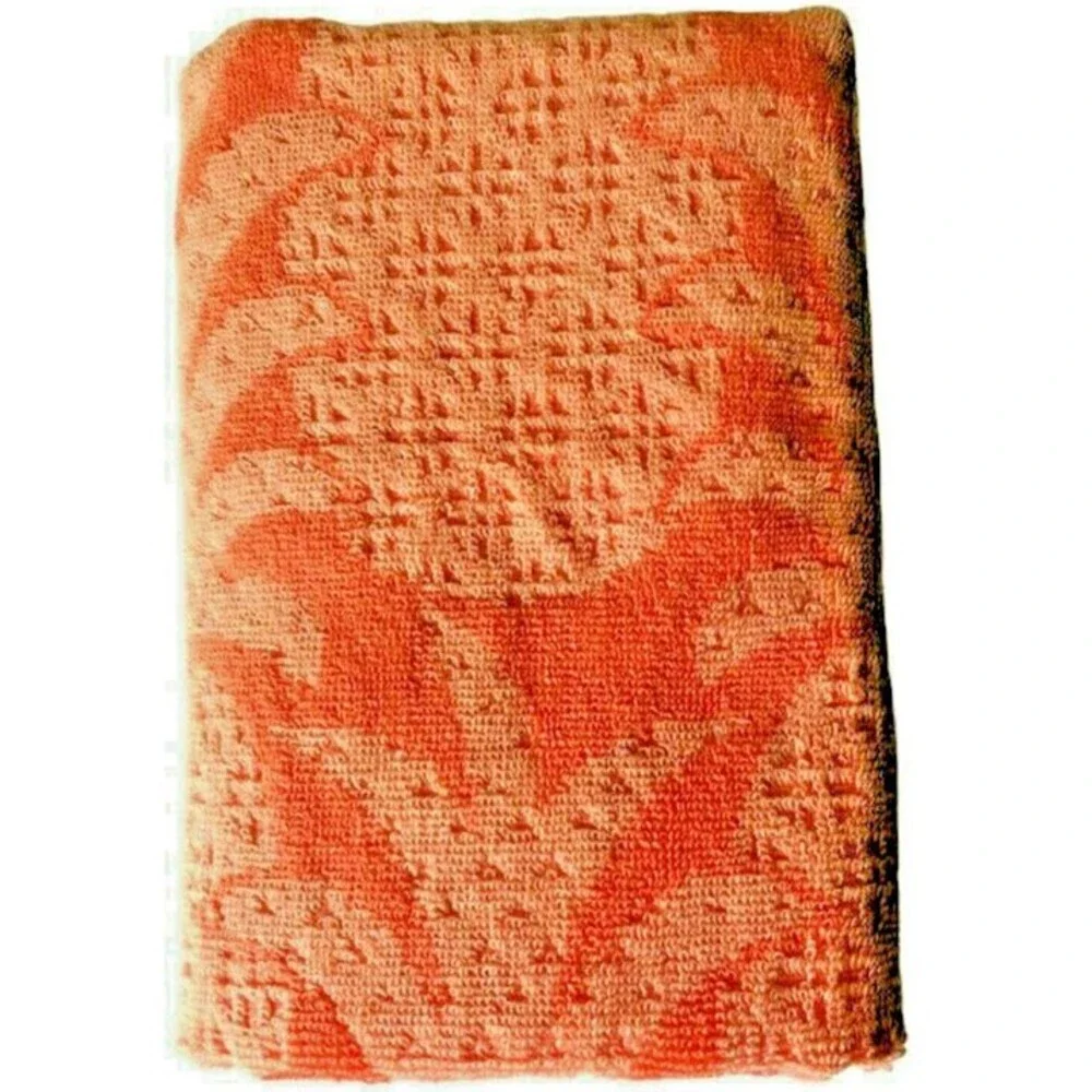 Pineapple Coral Orange Hand Towels Summer Beach Home 18x28